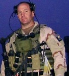 Master Sgt. Satterlee in Baghdad. Courtesy photo